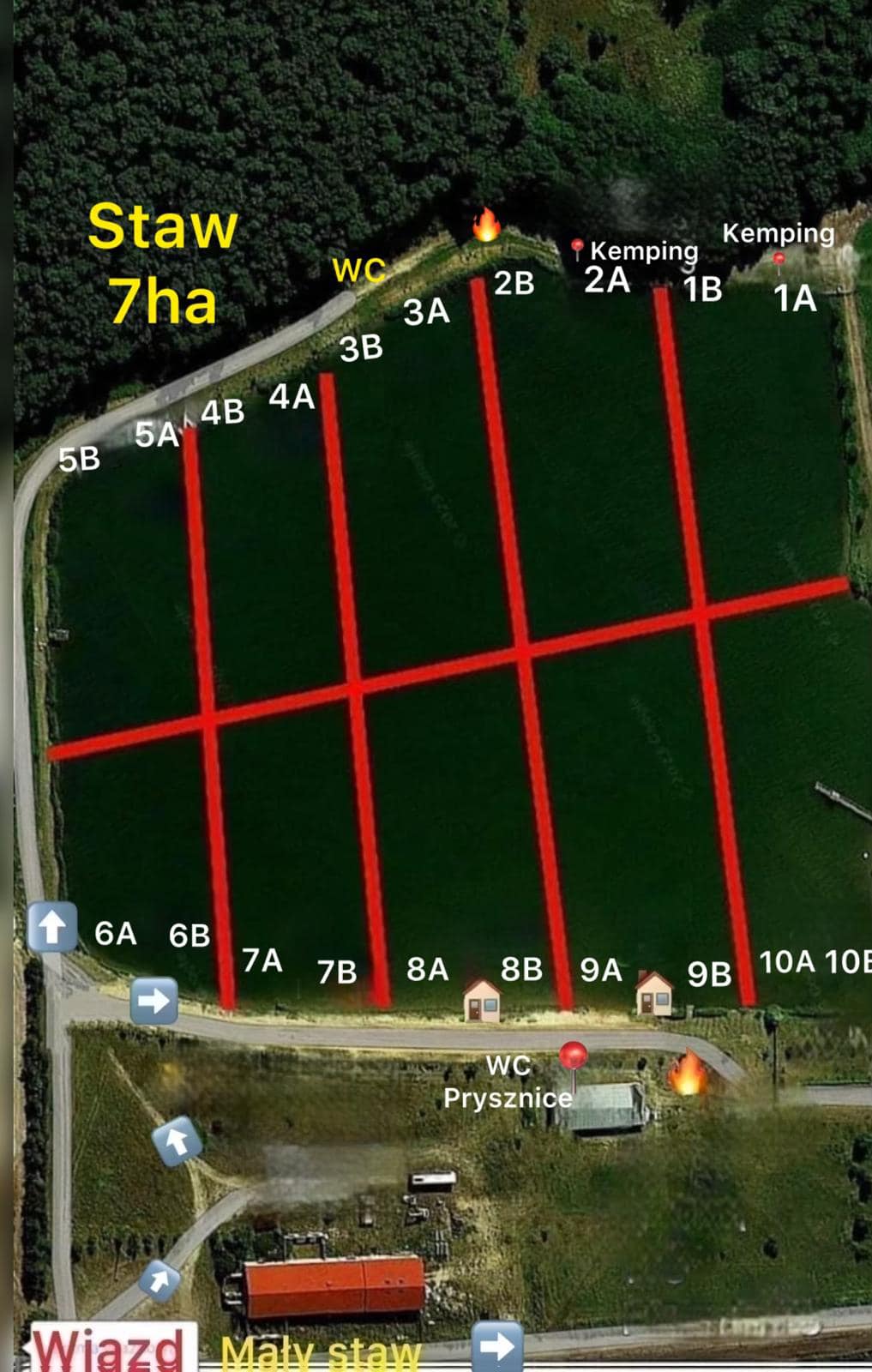 Mapa Staw Główny 7ha